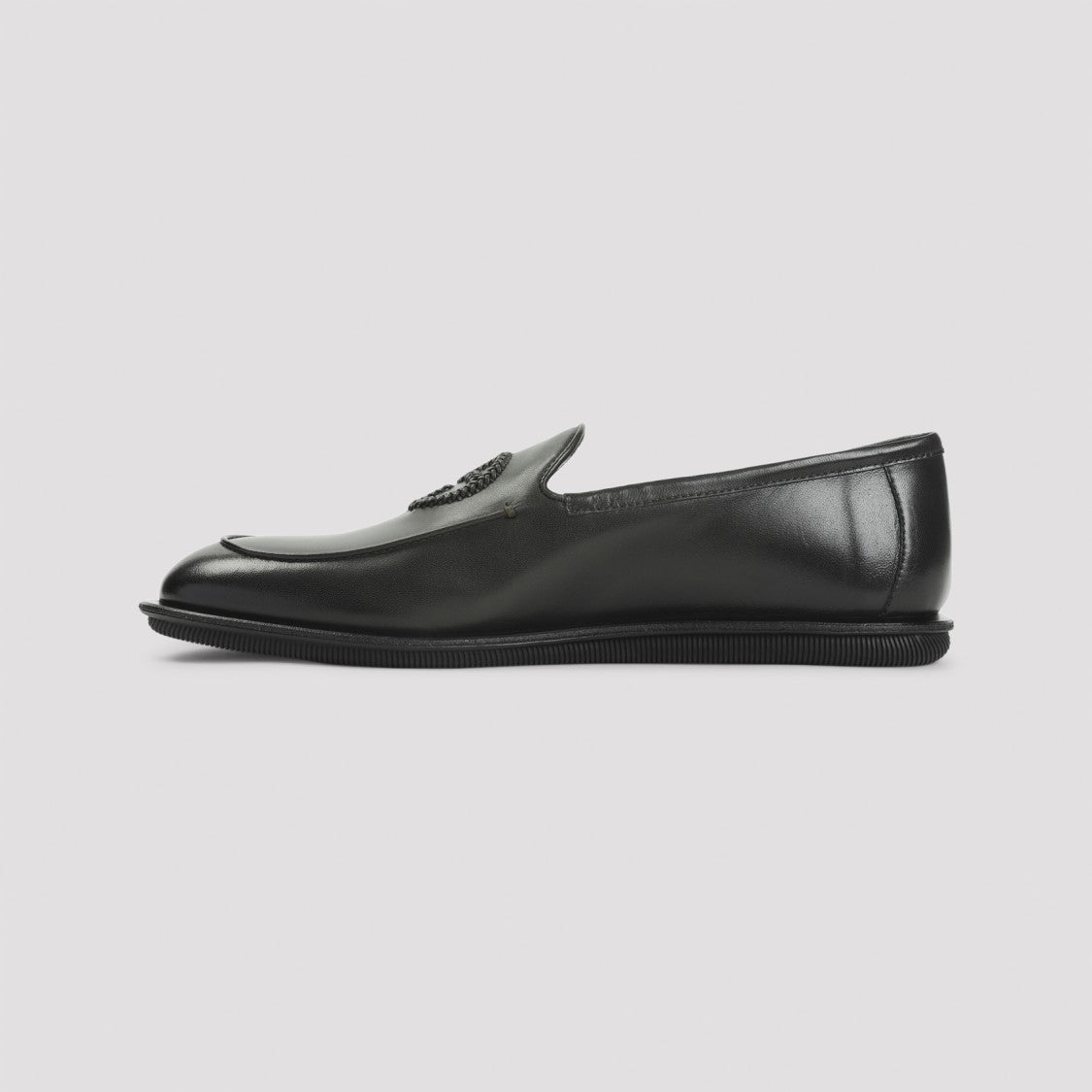 Giorgio Armani Bottle Green Lamb Leather Slippers