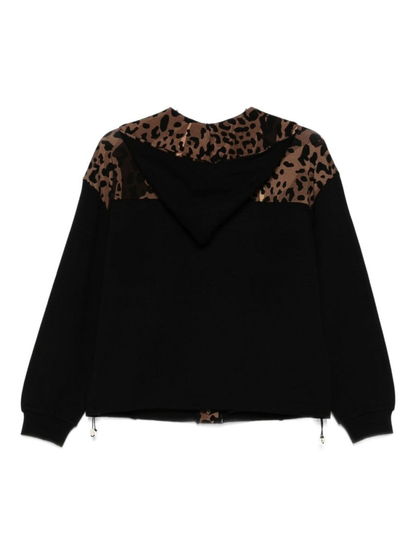 Liu Jo Black Viscose Blend Sweatshirt