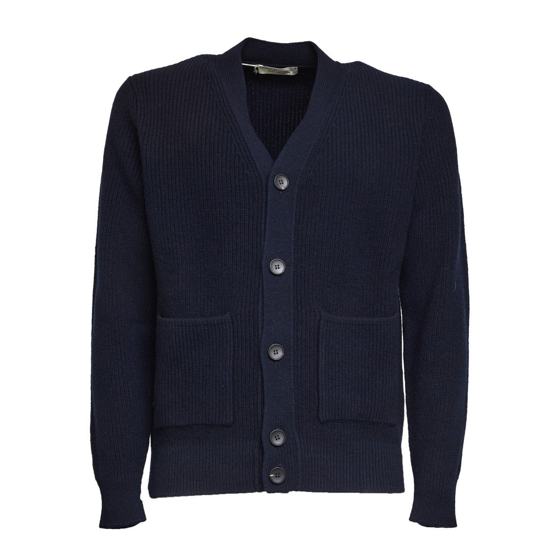 Filippo De Laurentiis English Rib Knit Cardigan With Button Closure