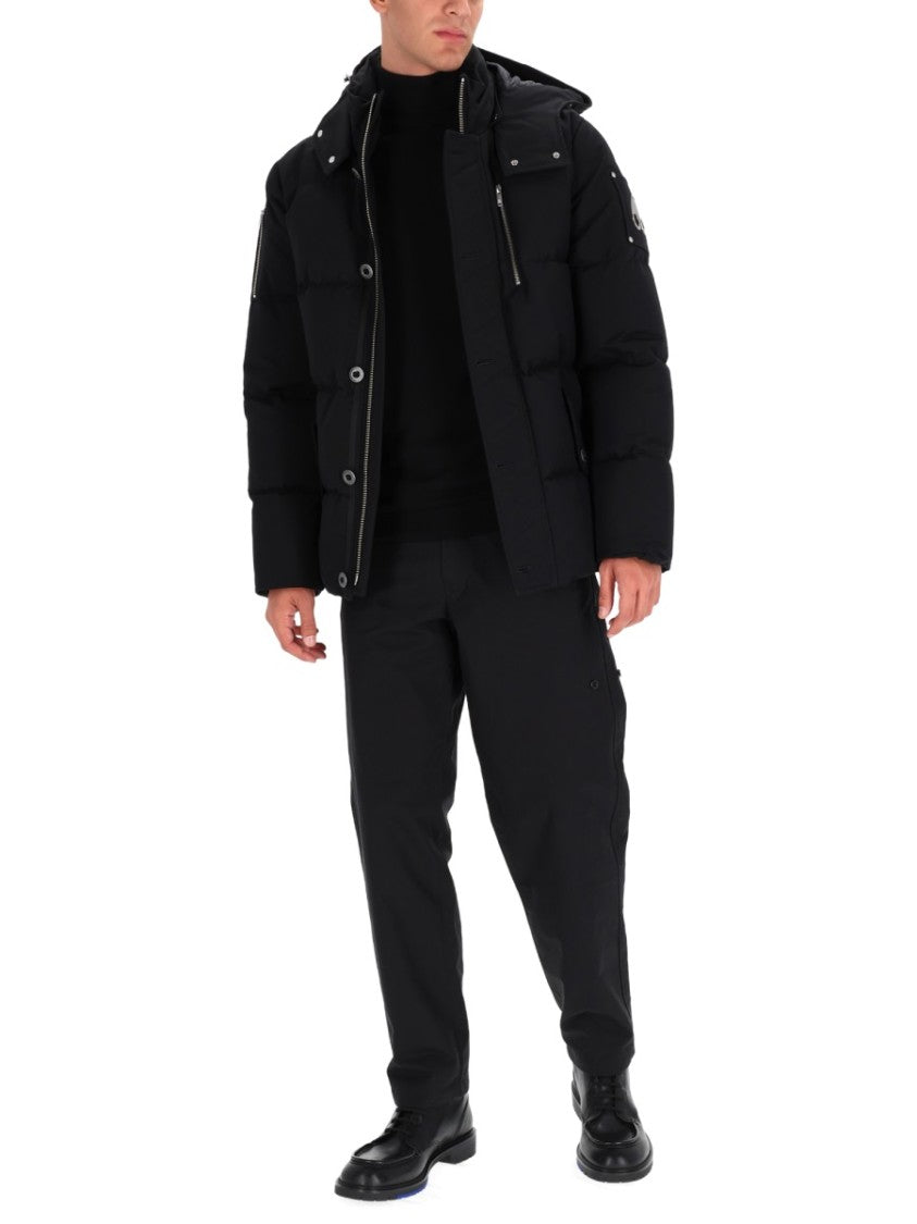 Moose Knuckles Quilted Black Puffer Jacket