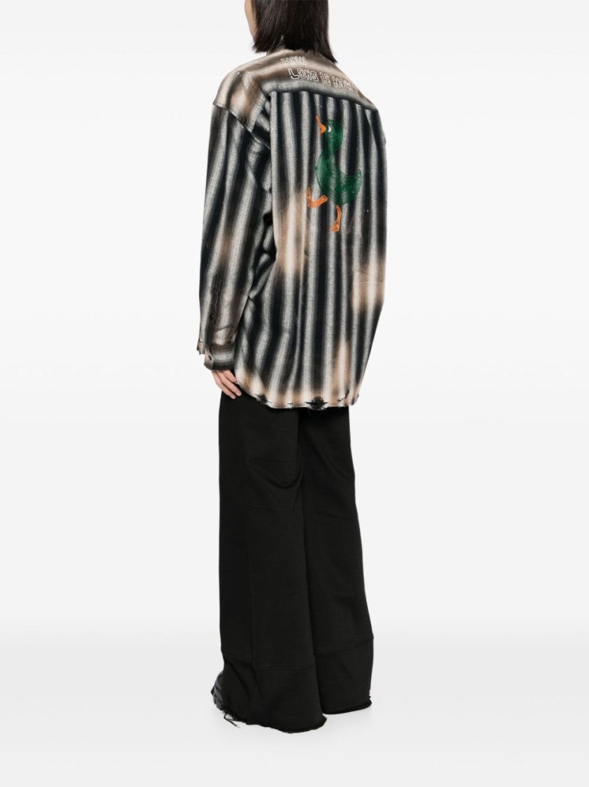 Maison Mihara Yasuhiro Signature Vintage Striped Shirts