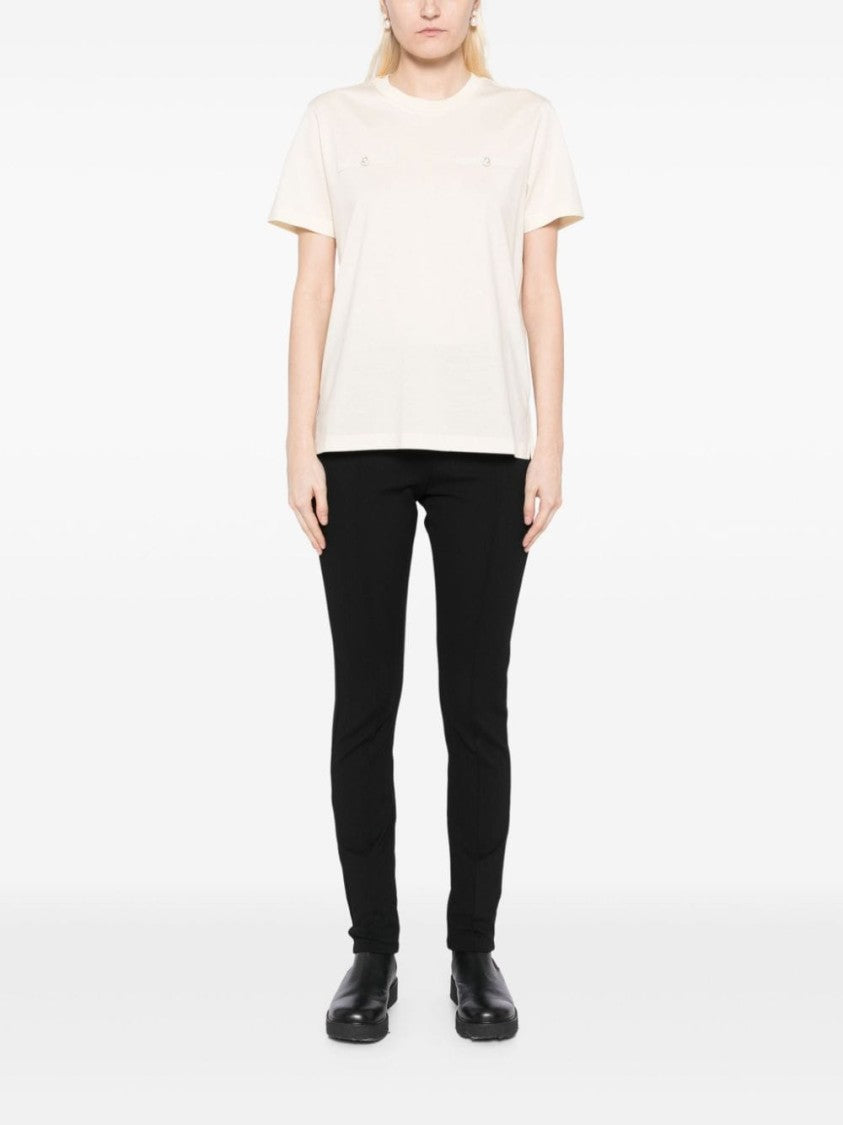 Moncler Fitted High-Waist Trousers With Seam Detailing