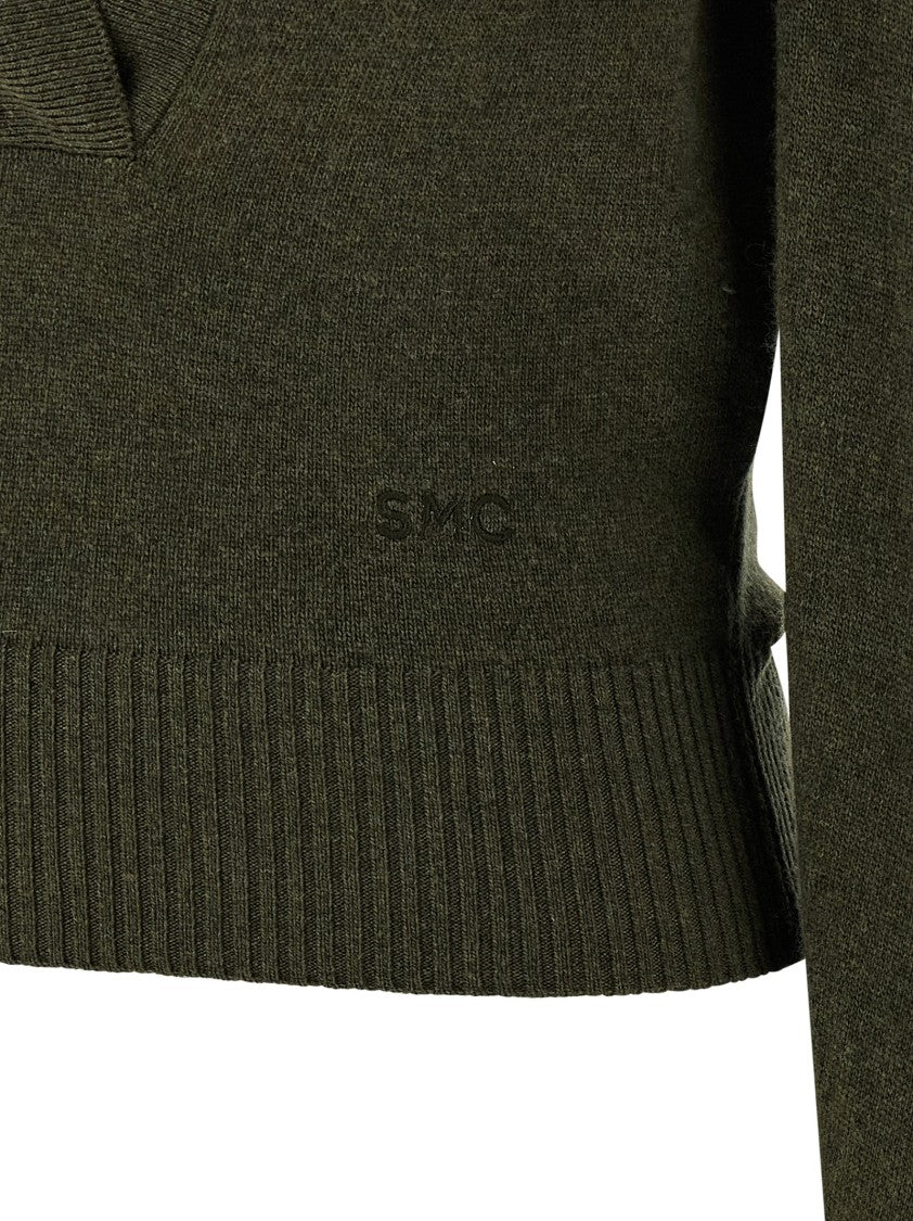 Stella Mccartney Cropped Virgin Wool Hooded Sweater