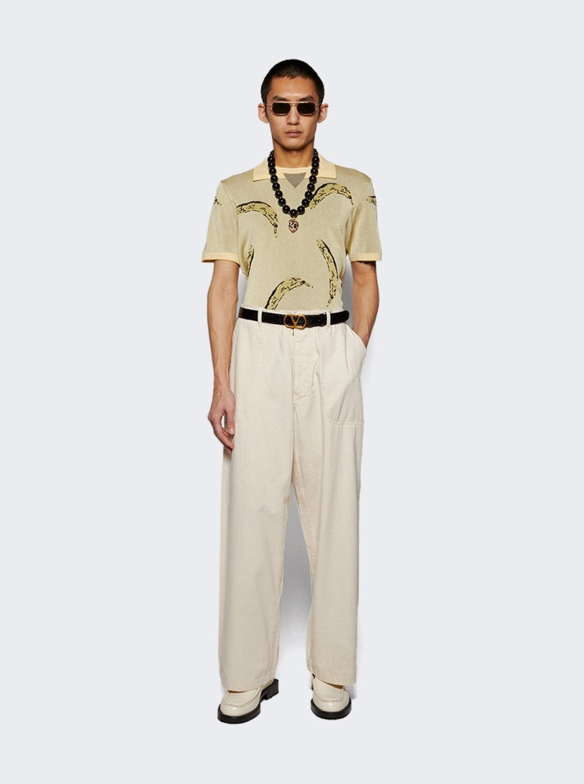 Jacquemus Marino Banana Polo Shirt Yellow