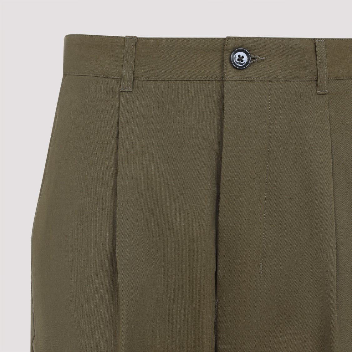 Ami Relaxed Fit Brown Trousers