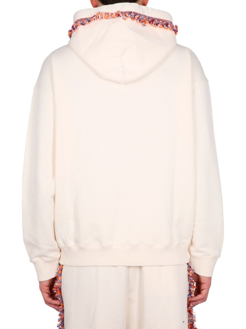 Marcelo Burlon Fringes Sweatshirt
