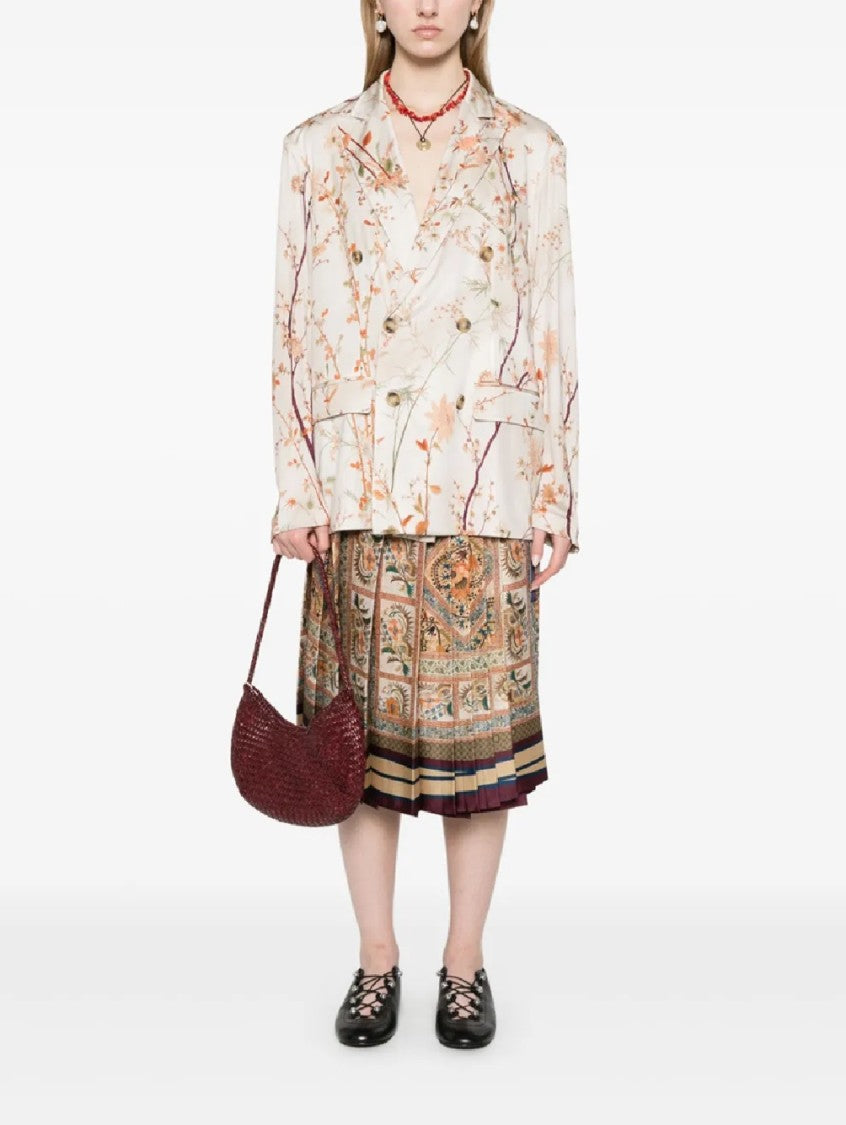 Pierre-Louis Mascia Double-Breasted Floral Print Jacket