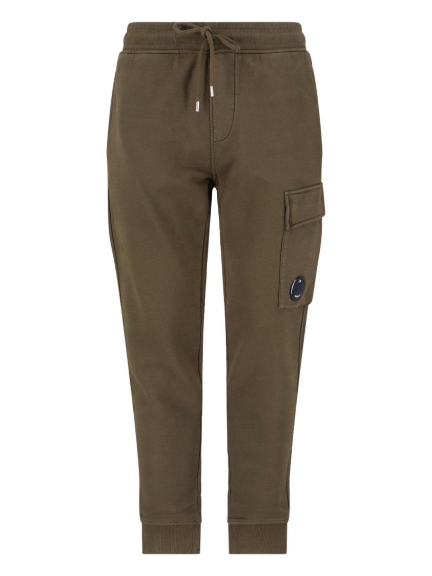 C.P. Company Logo Track Pants – Green