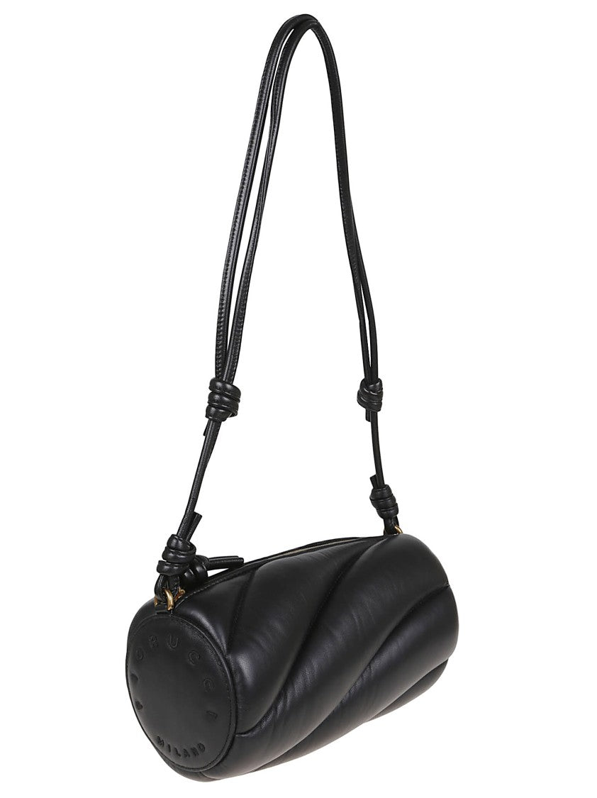 Fiorucci Black Leather Mella Bag