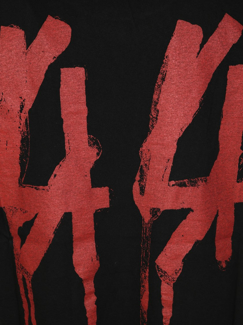 44 Label Group Black Short-Sleeve T-Shirt With Dripping Red Graphic