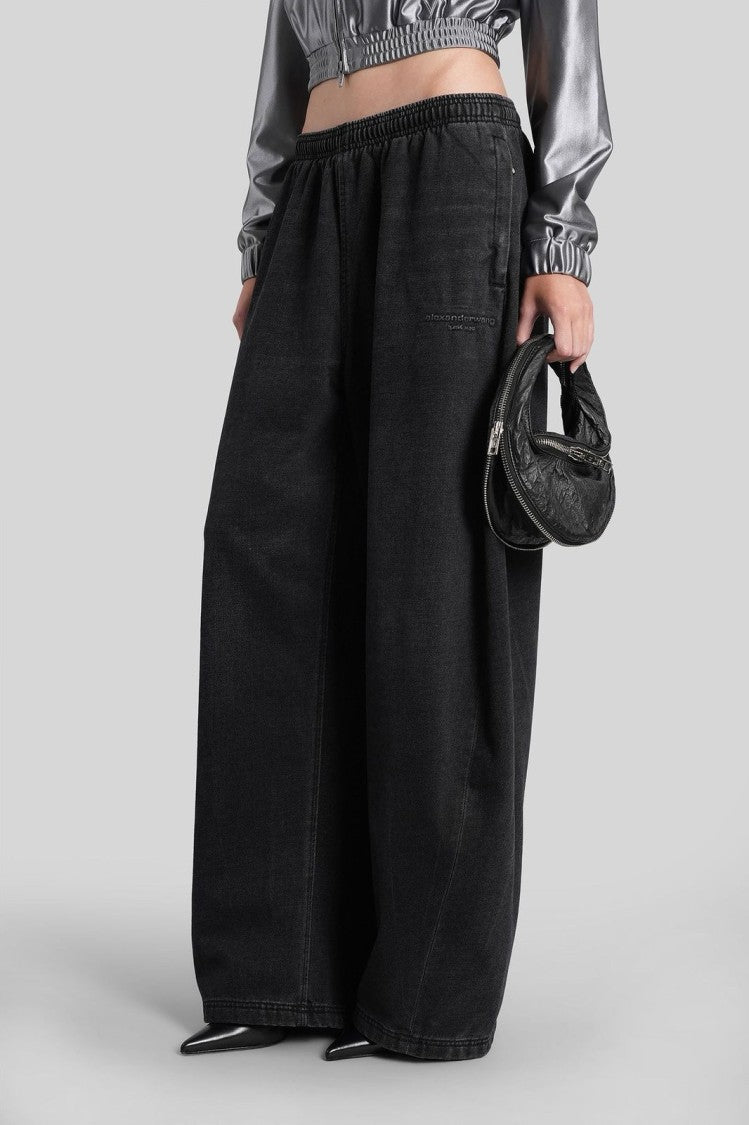 Alexander Wang Denim Sweatpant W/ Elasticated Drawstring Wais