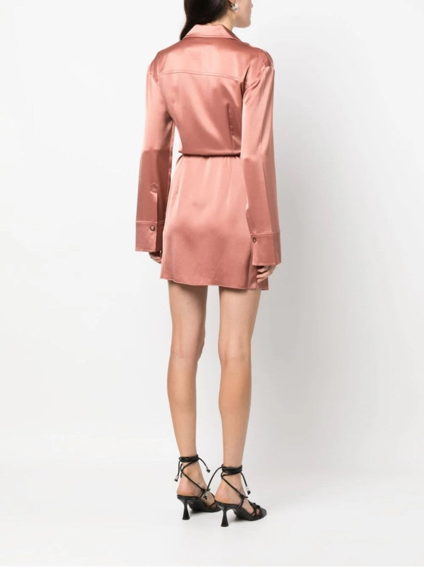 Nanushka Xaviera Wrap Mini Dress