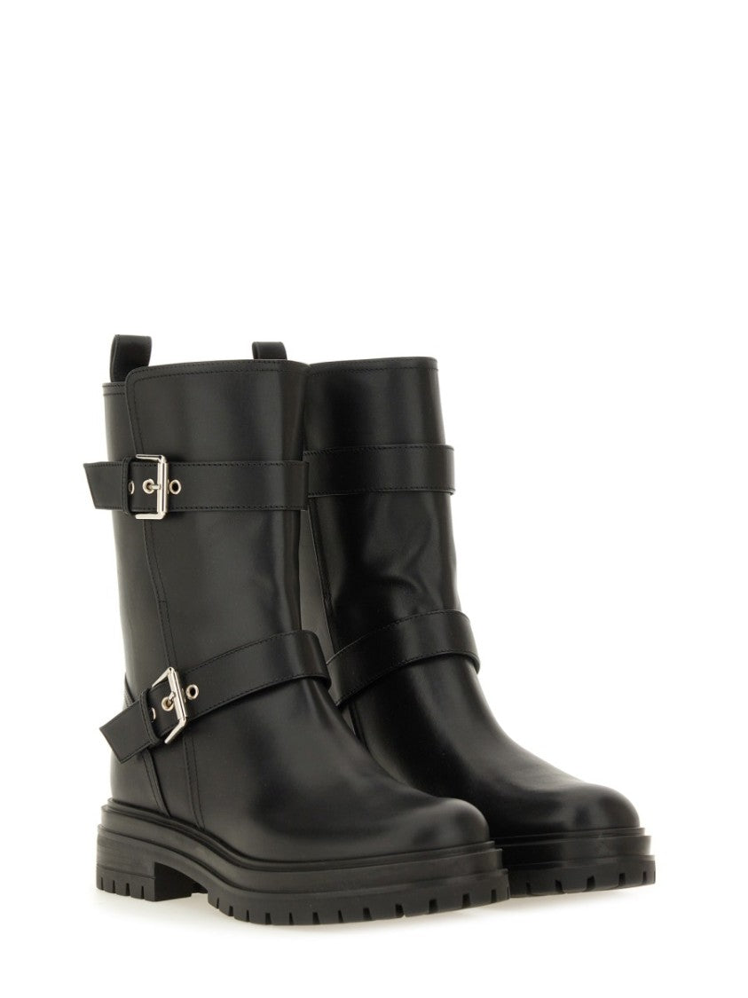 Gianvito Rossi Mid-Calf Black Calfskin Boots