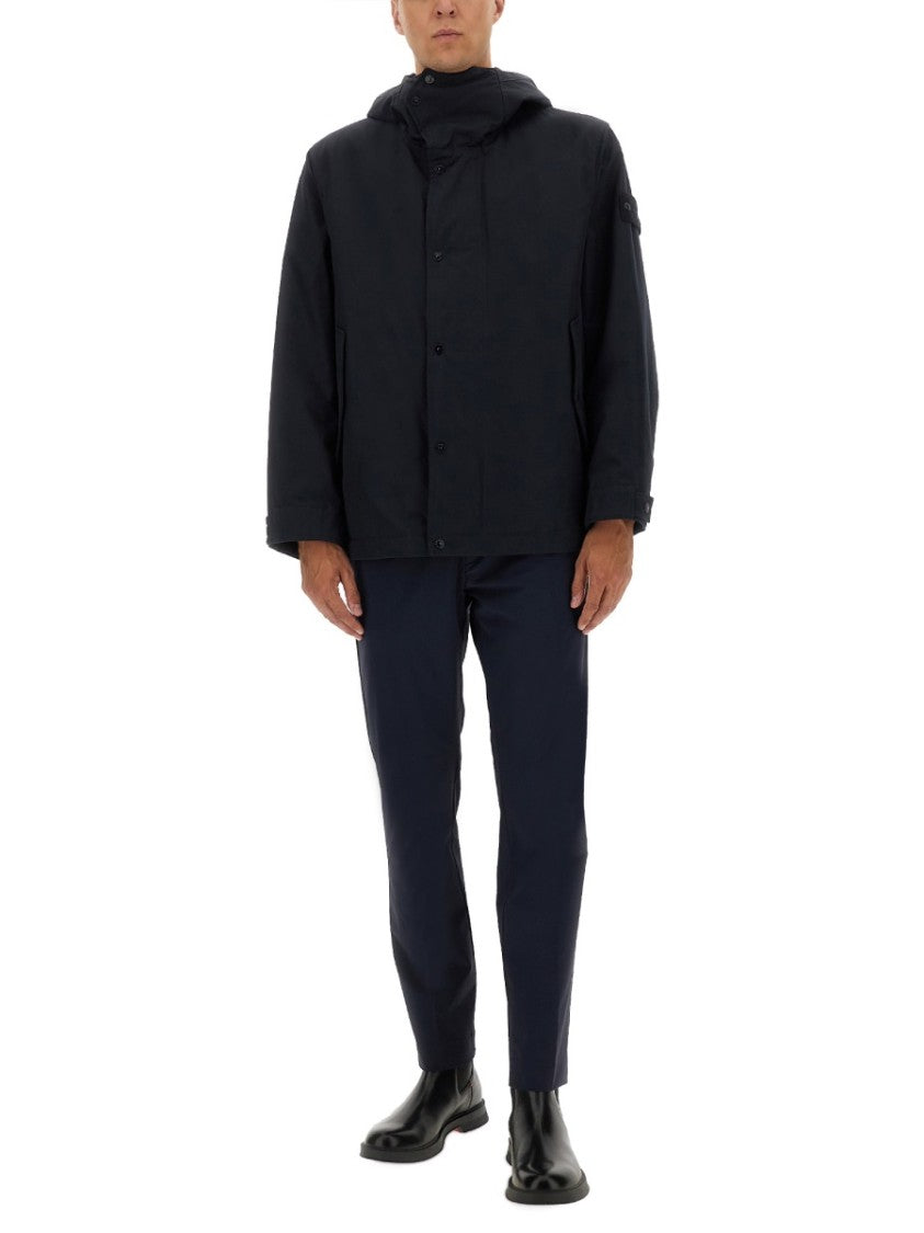 Stone Island Waterproof Jacket With Hood