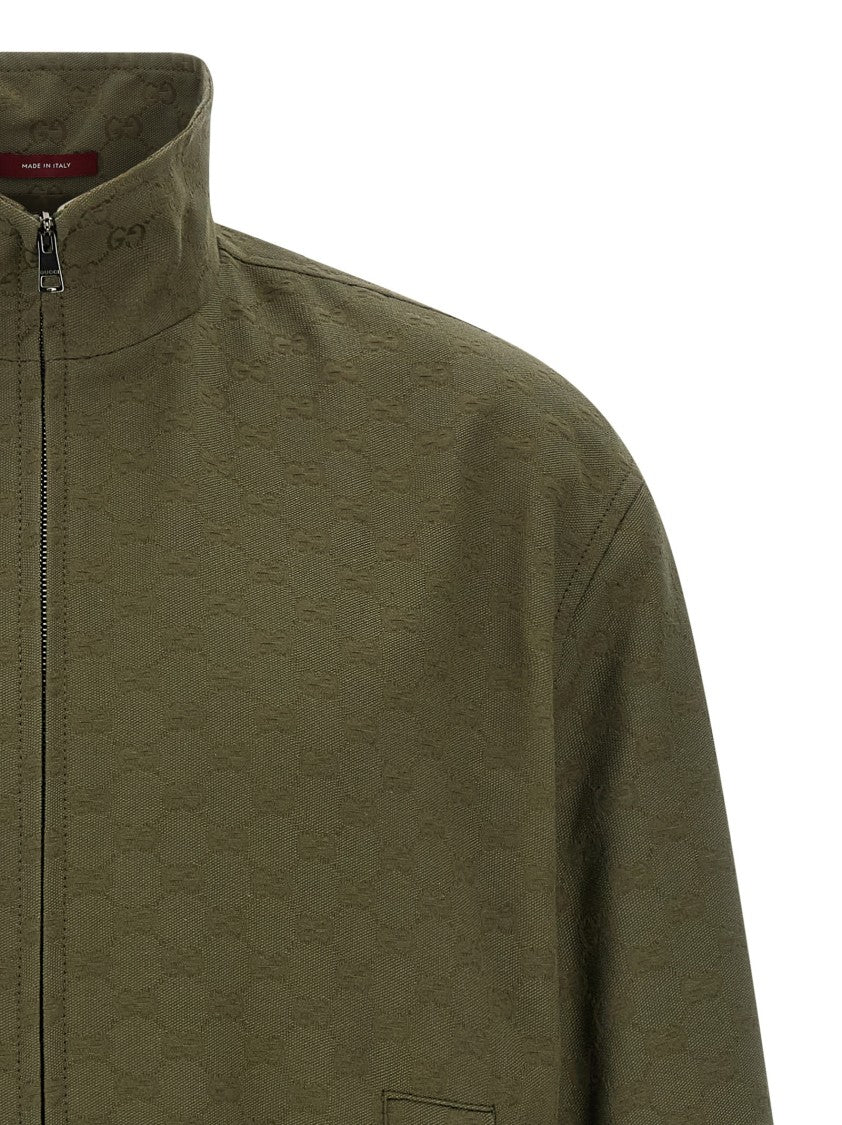 Gucci Gg Fabric Bomber Jacket