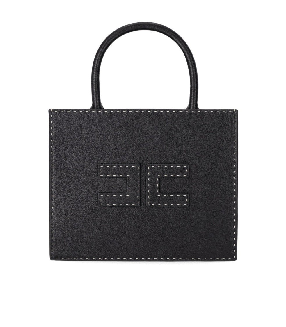 Elisabetta Franchi Pebbled Leather Effect Handbag