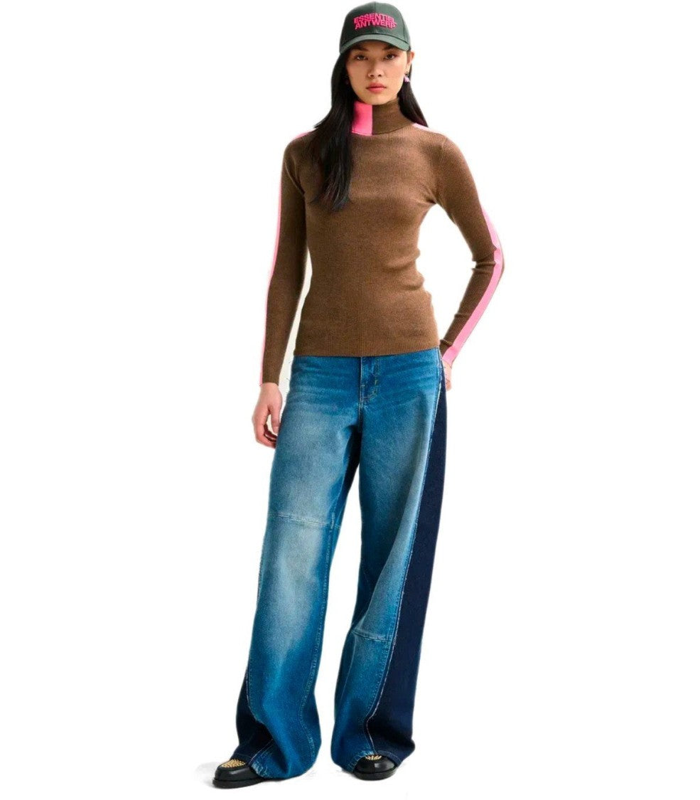 Essentiel Antwerp Iffort Bicolor Turtleneck Sweater