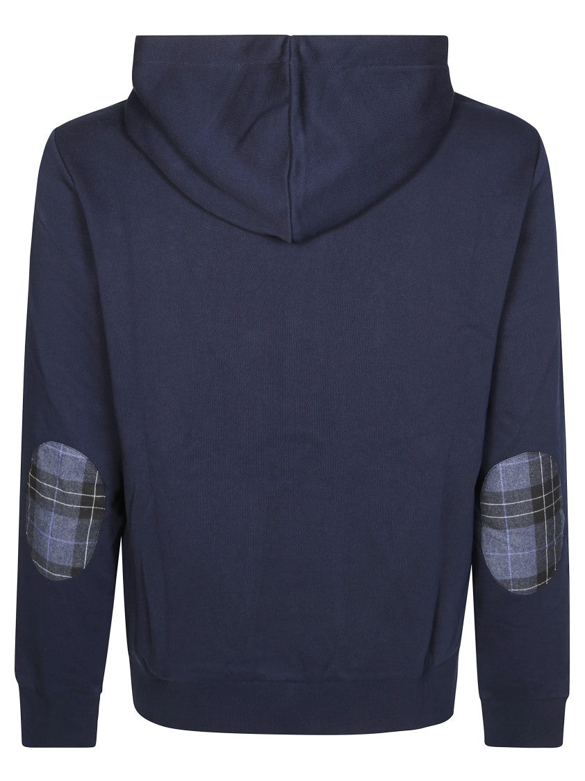 Sun 68 Zip-Up Hoodie With Contrasting Fabric