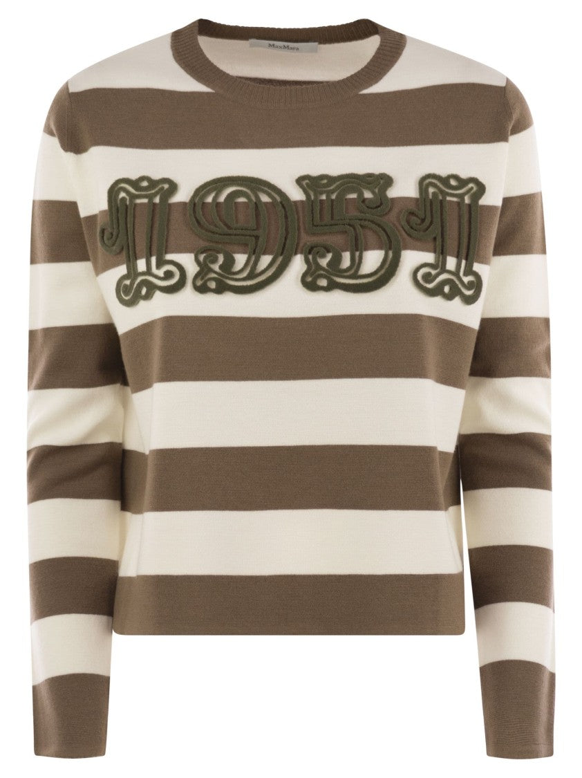 Max Mara Viterbo - Wool Sweater With Embroidery