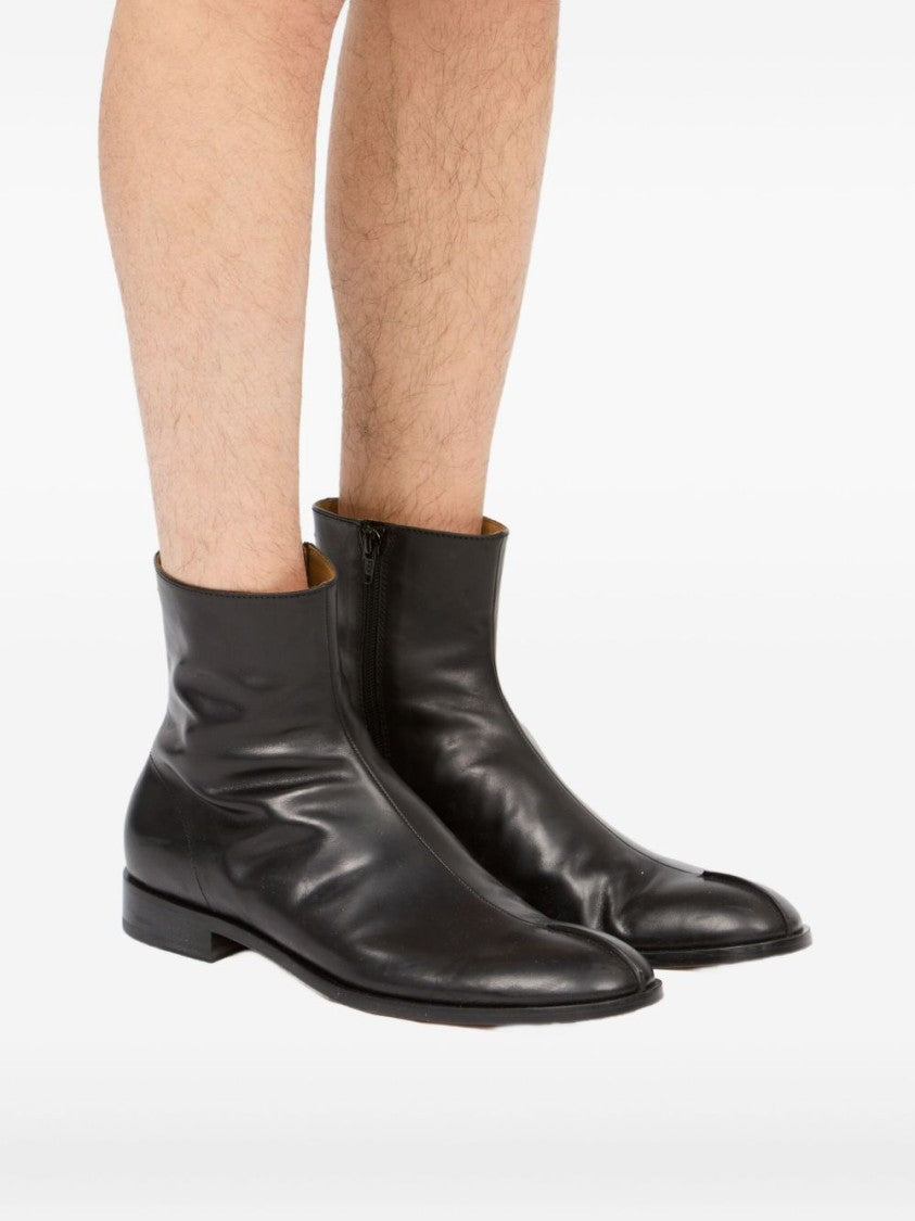Mm6 By Maison Margiela Black Ankle Boots With Pointed Toe