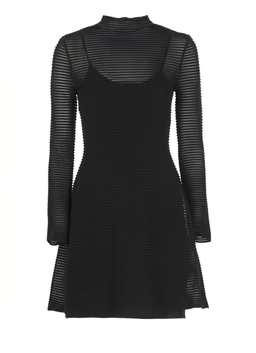 Rotate Knitted Flared Dress