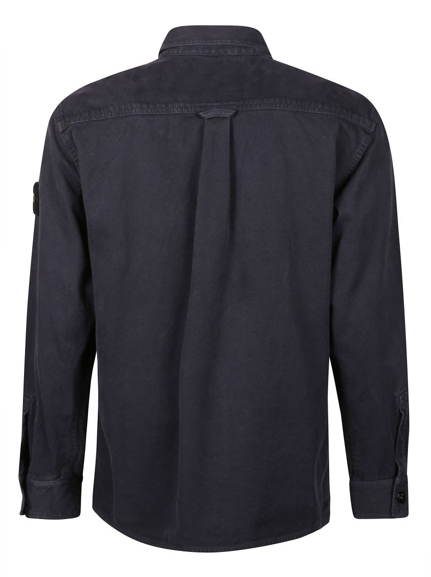 Stone Island Tailored Button-Down Shirt With Pointed Collar