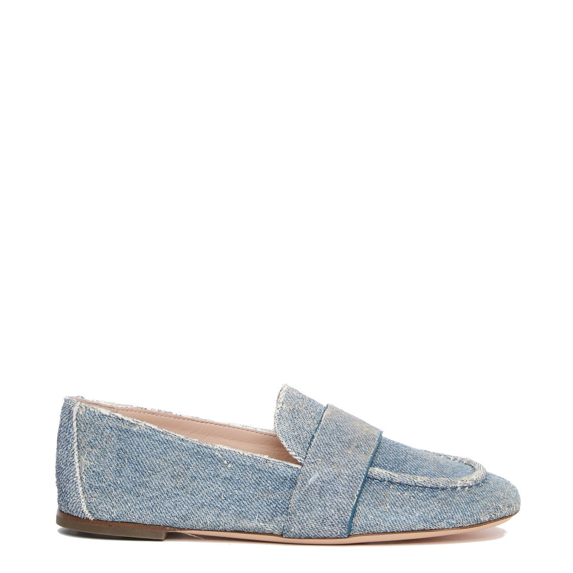 Agl Moccasins With Laser-Cut Denim Effect