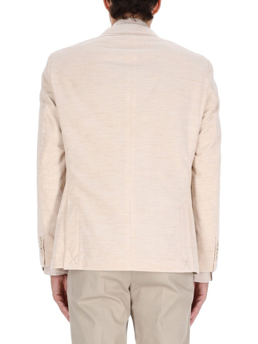 Boss Camel Double-Breasted Beige Blazer