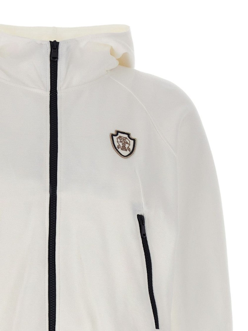 Brunello Cucinelli Zip-Up Hooded Sweater With Ribbed Cuffs