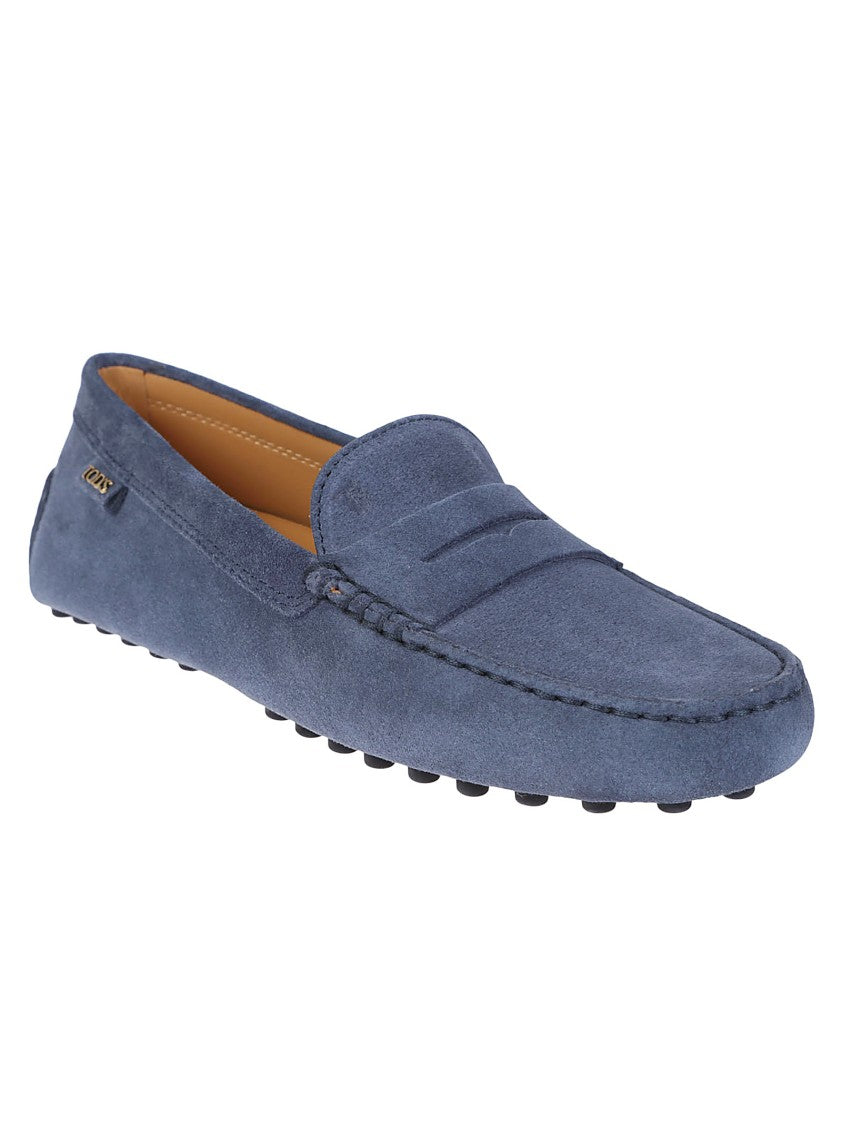 Tod's Moccasin-Style Leather Loafers With Rubber Studded Sole