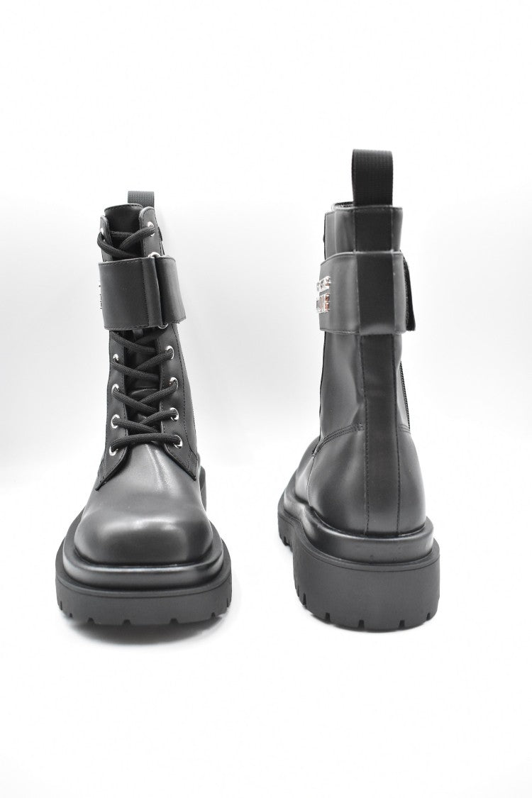 Versace Black Leather Boots
