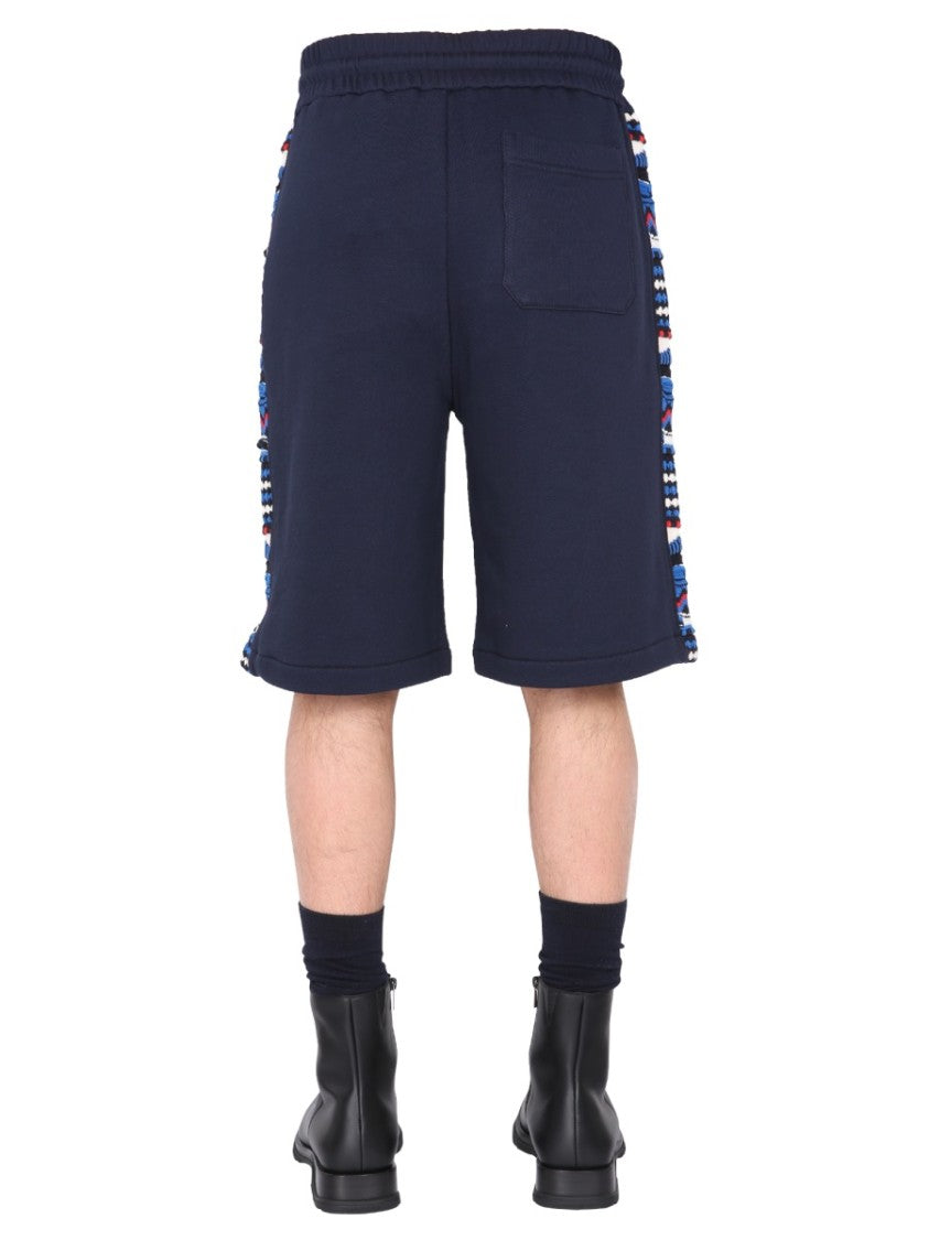 Missoni Embroidered Logo And Jacquard Insert Bermuda