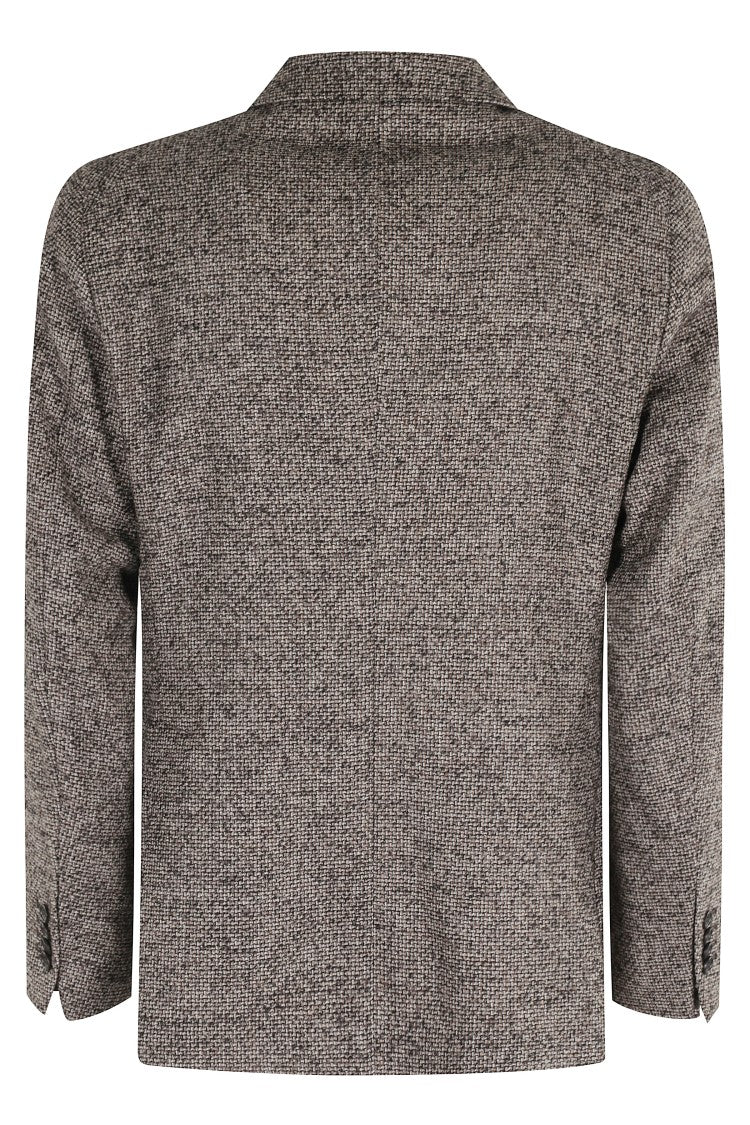 Tagliatore Single-Breasted Micro-Pattern Wool Jacket
