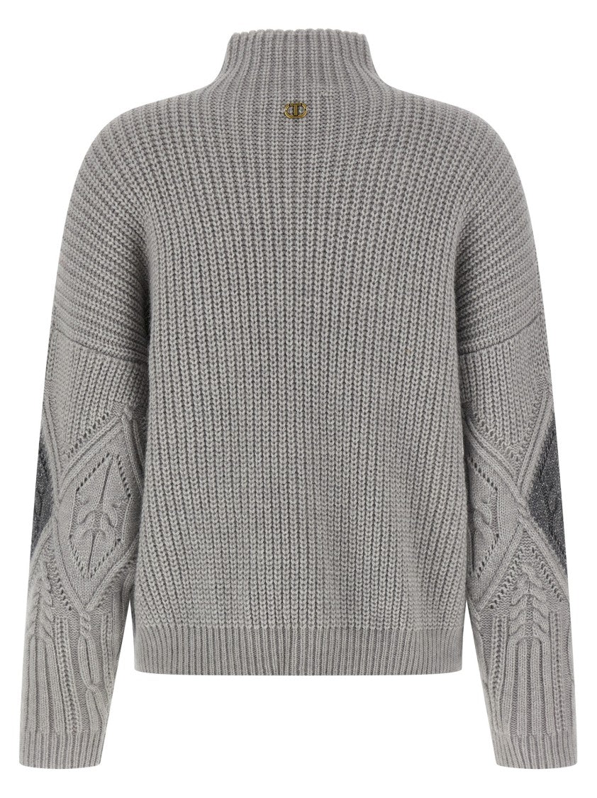 Twin-Set Lozenge Intarsia Sweater