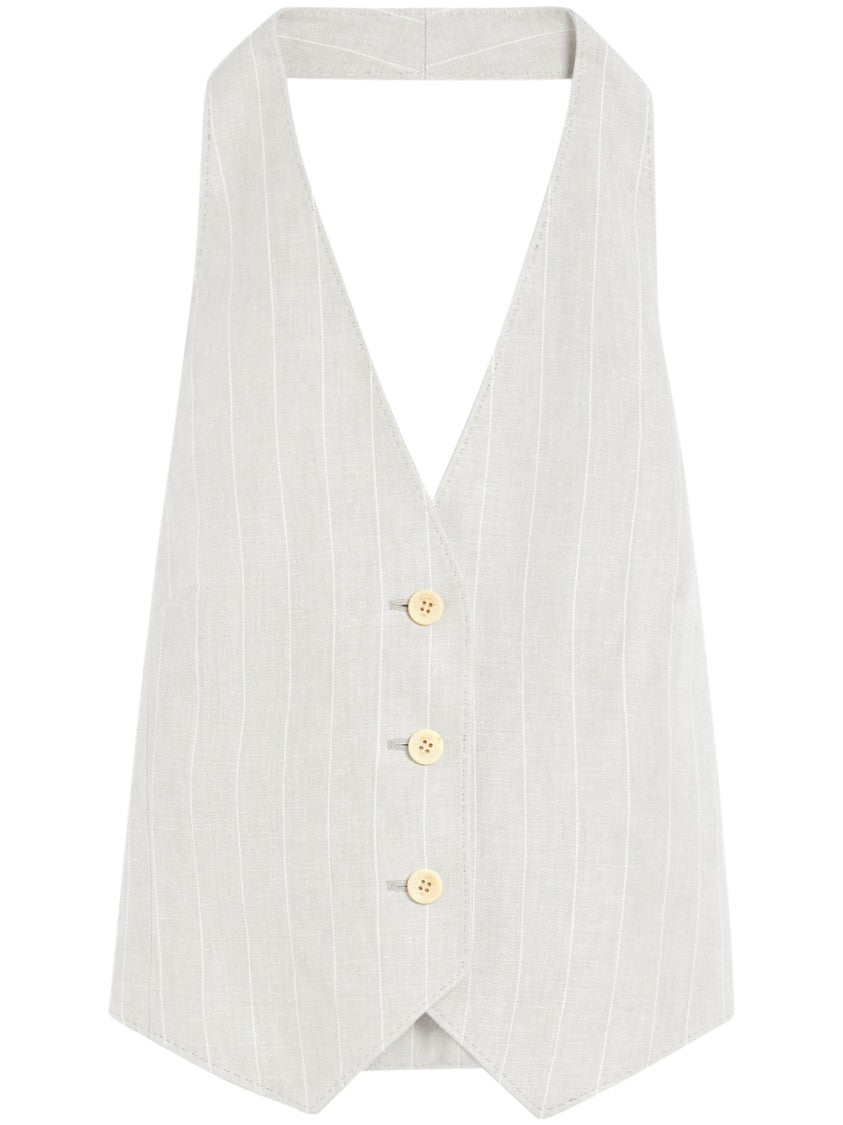 Max Mara Batavia Cotton-Linen Vest
