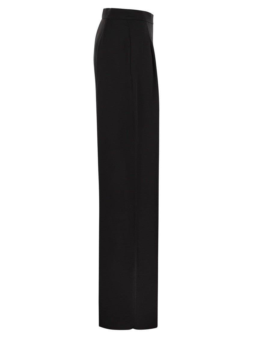 Max Mara Ieti - Flowing Trousers In Envers Satin