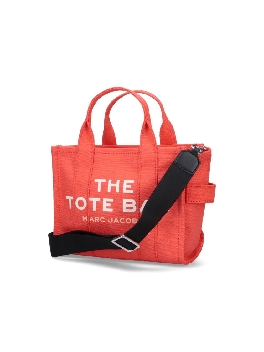 Marc Jacobs Small Orange Canvas Tote With Adjustable Strap