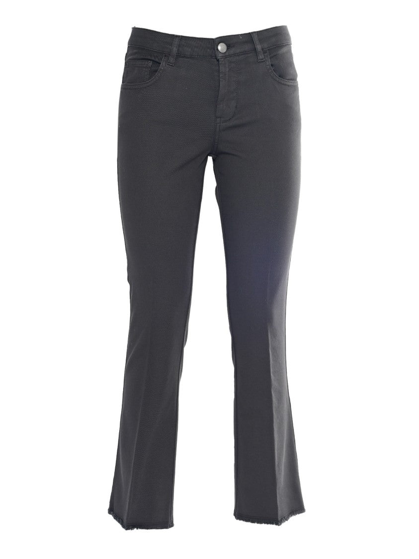 Fay Flare Pants With Five-Pocket Design