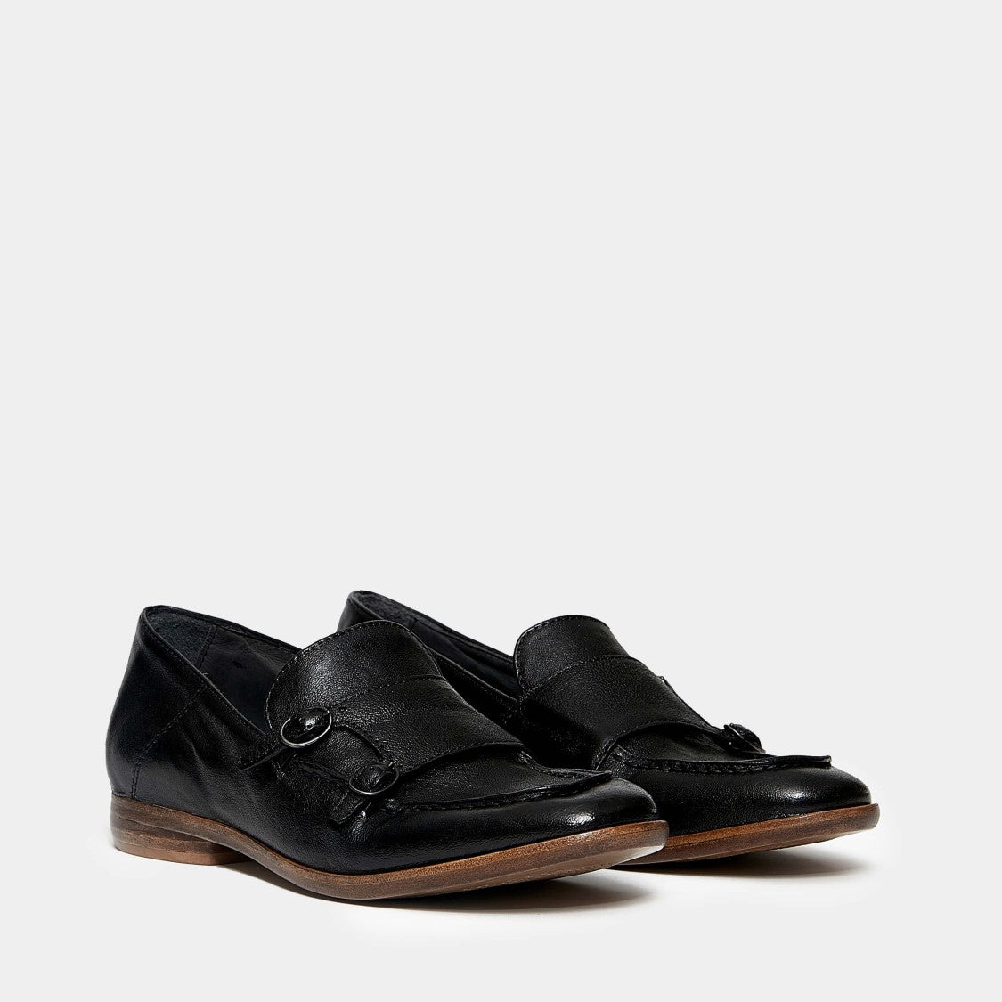 Hundred 100 Black Leather Mocassins
