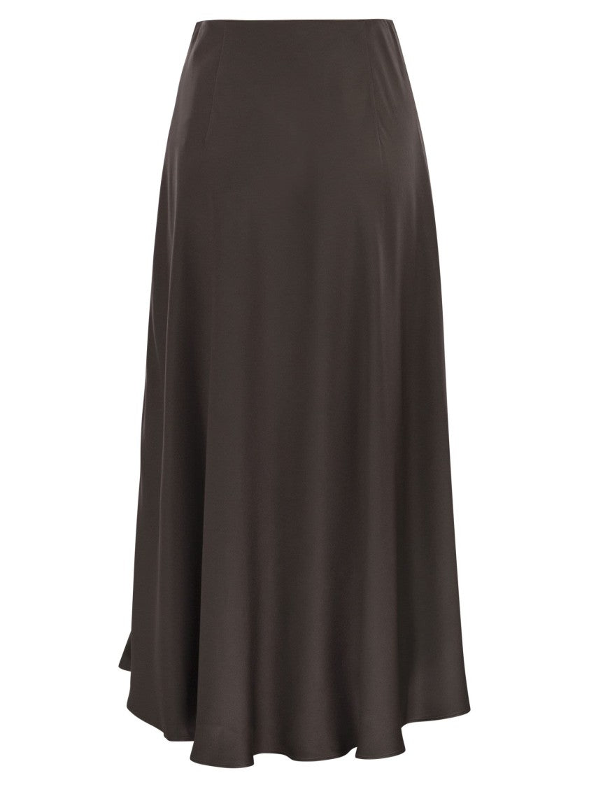 Herno Resort Skirt In Satin Envers