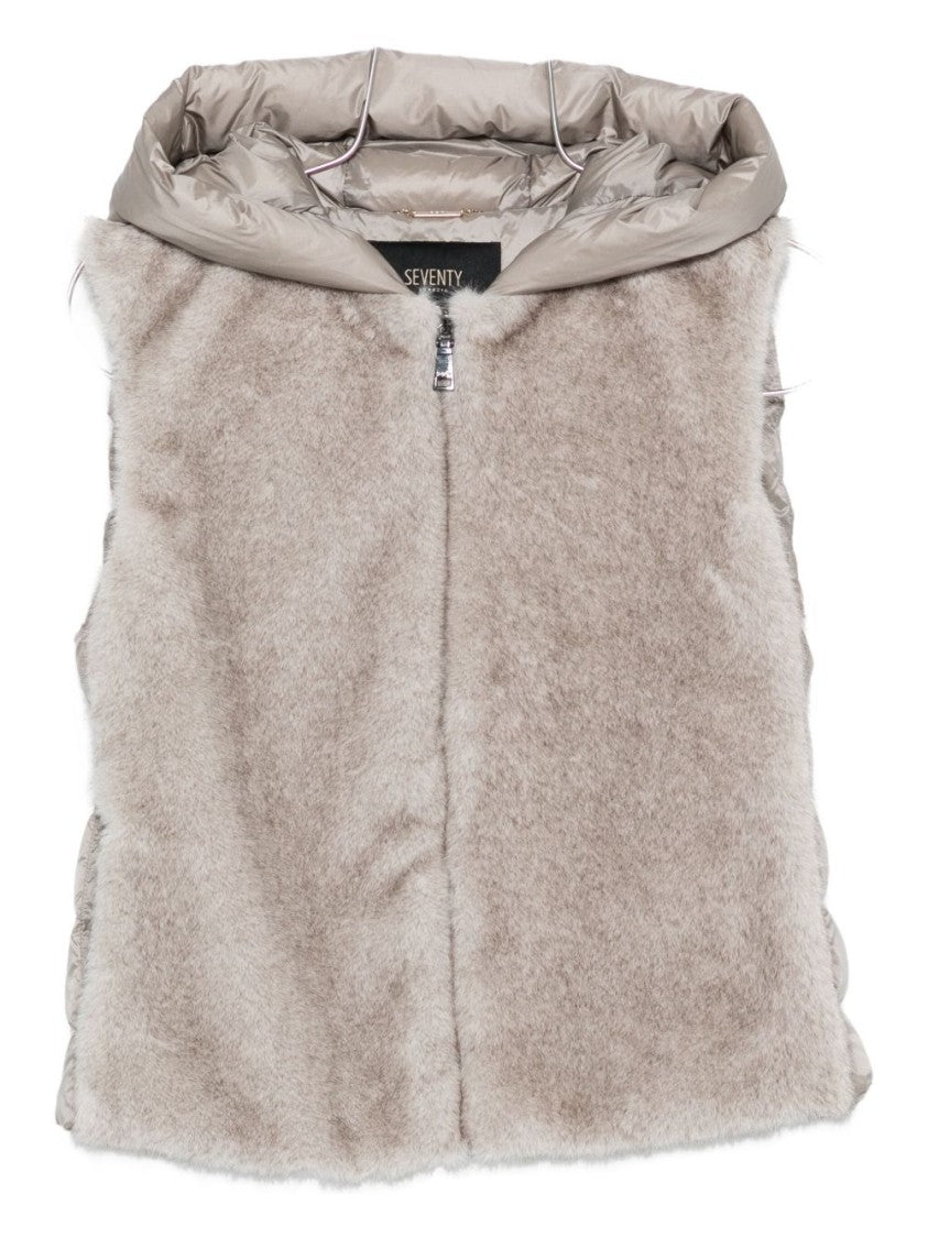 Seventy Sergio Tegon Giacconi Grigio Sleeveless Coat