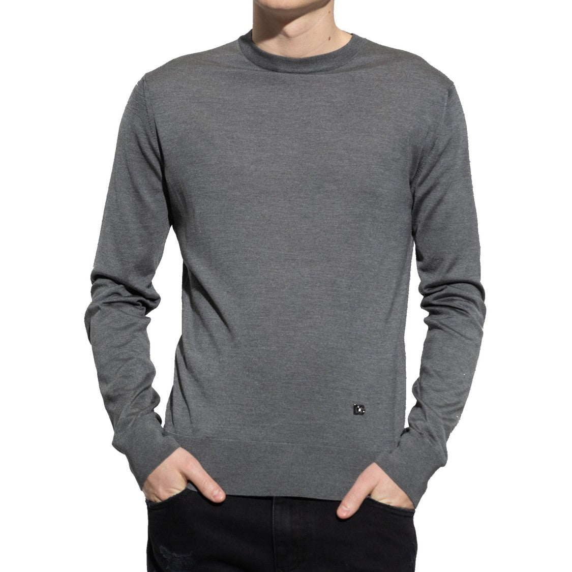 Dolce & Gabbana Grey Long-Sleeves T-Shirt