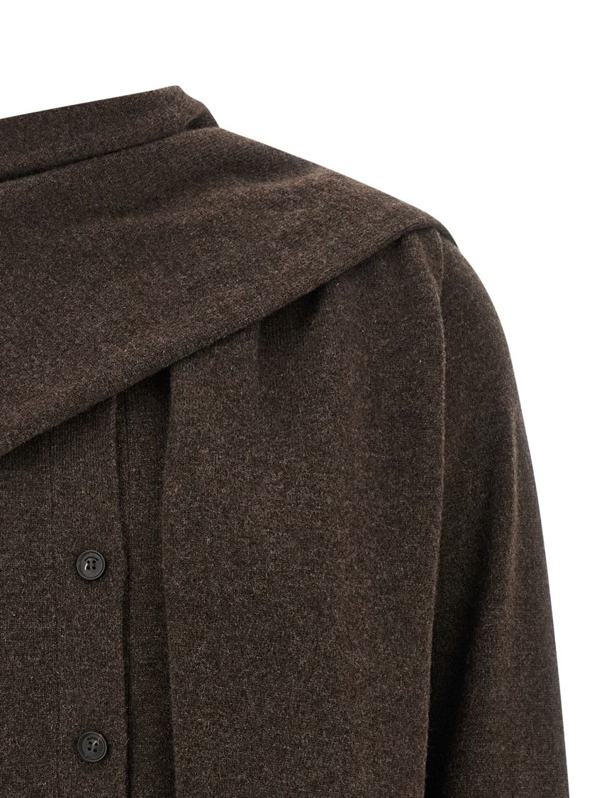 Ferragamo Mélange Cashmere Cardigan
