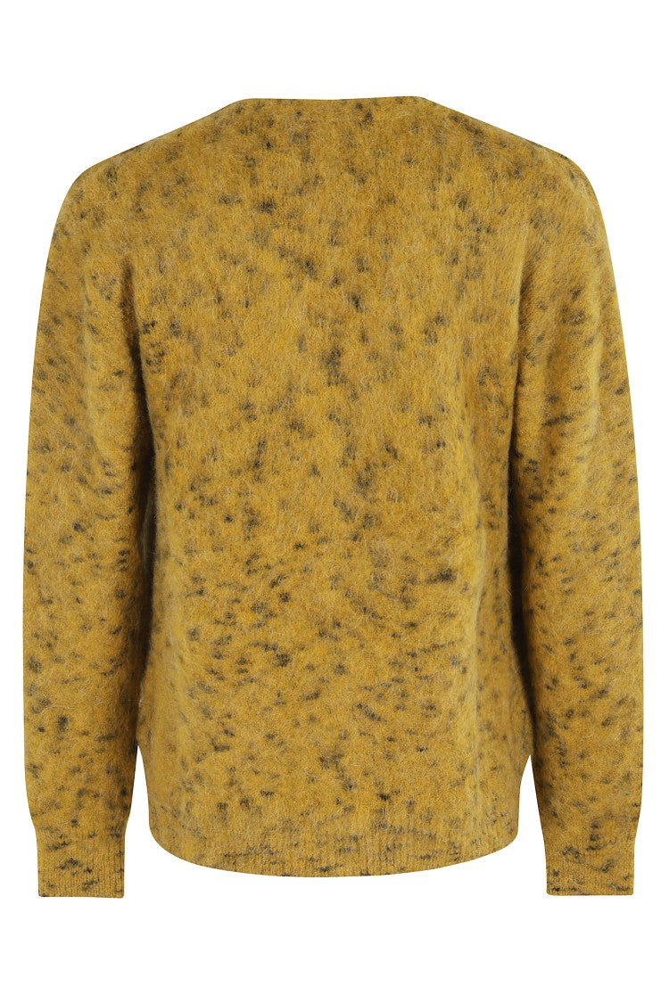 A Paper Kid Textured Knitted Cardigan With V-Neckline