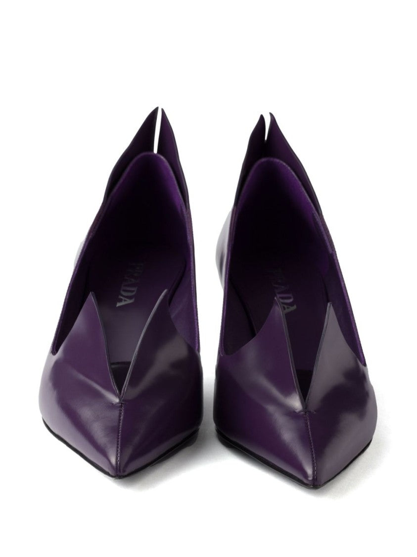 Prada Pointed Toe Pumps With Cutout Detail