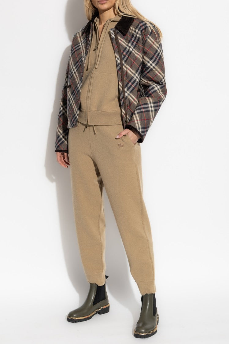 Burberry Cashmere Sweatshirt With Classic Zip-Up Design