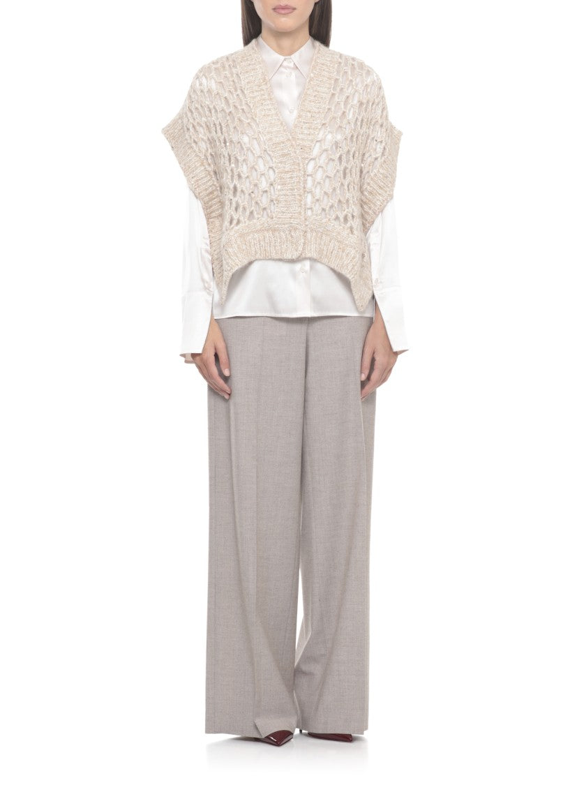Peserico Beige Alpaca Sweater