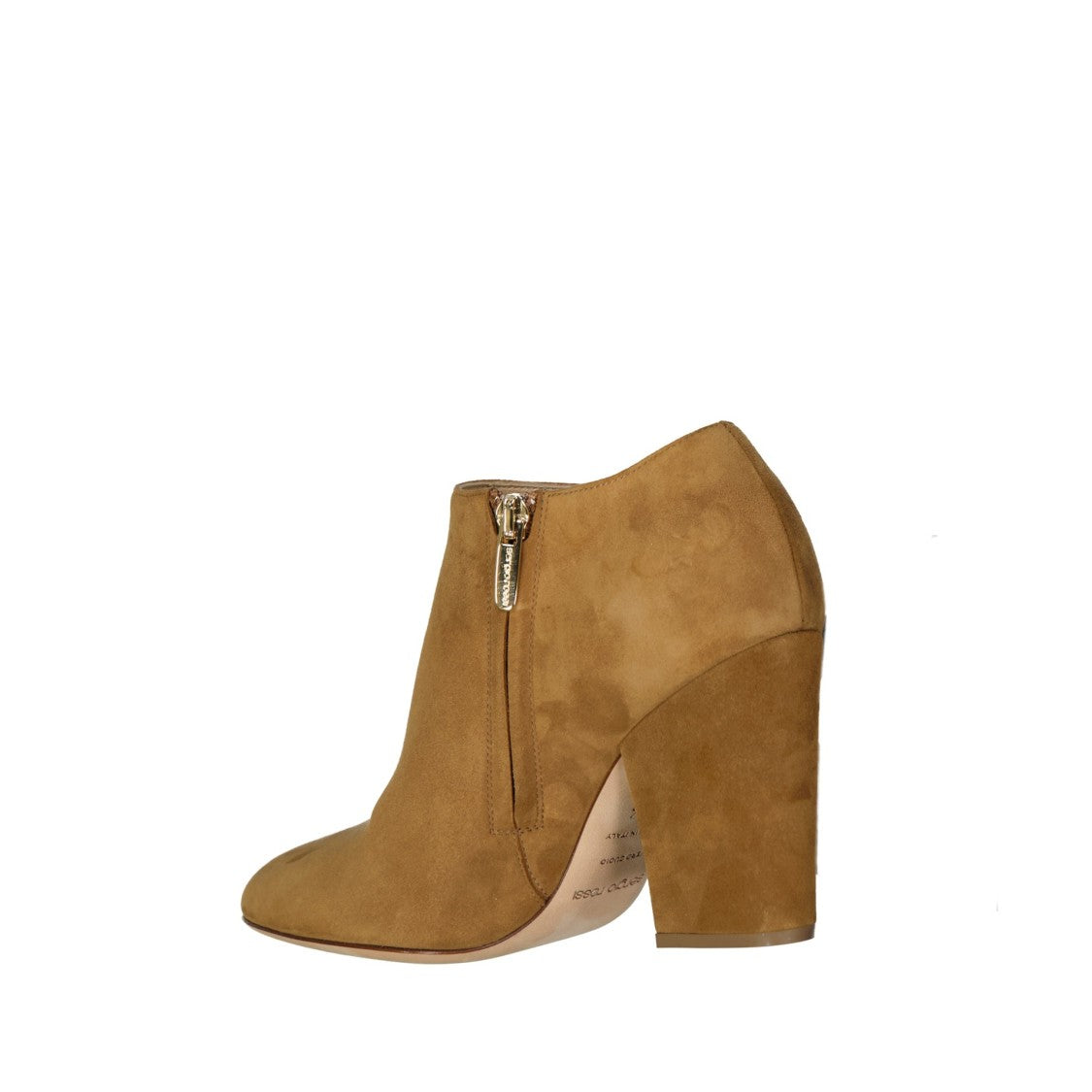 Sergio Rossi Brown Leather Boots With Modern Side Zip