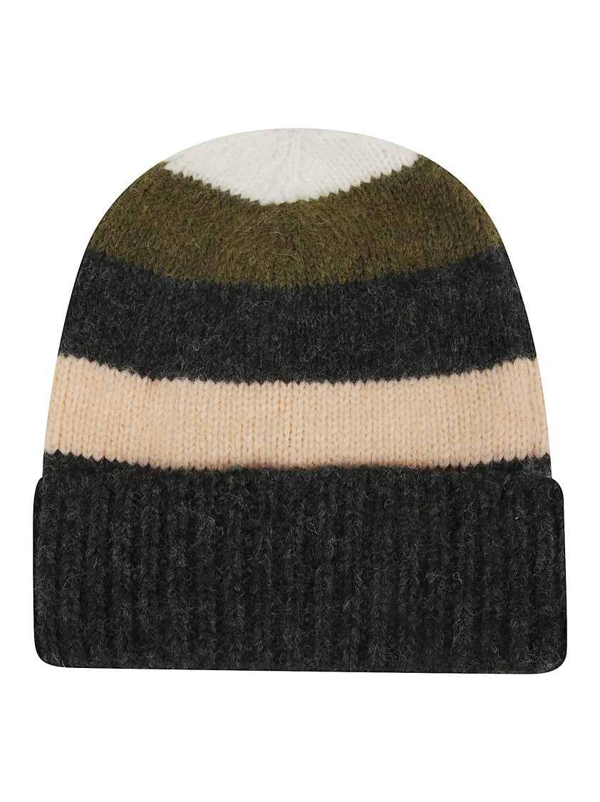 Alanui Vibrant Multicolor Alpaca Blend Striped Hat