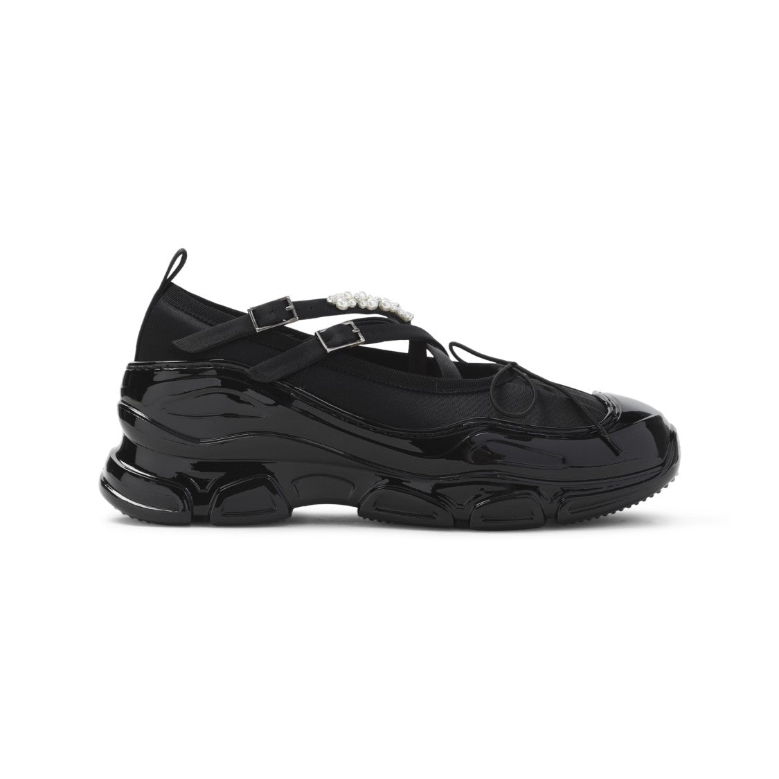 Simone Rocha Classic Criss Cross Tracker Ballerina